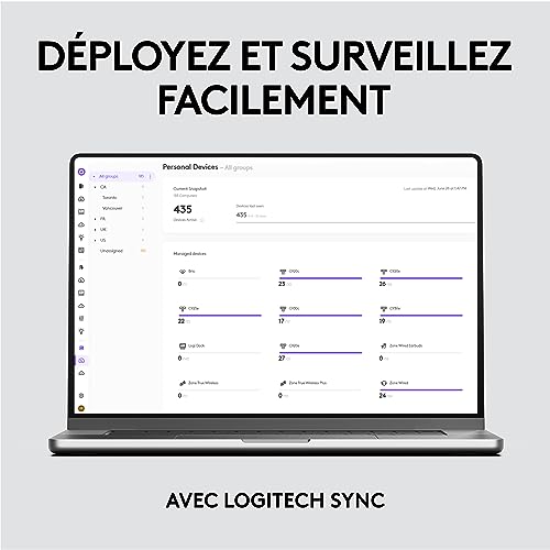 Logitech MX Brio 705 for Business webcam 4K avec correction automatique de l’éclairage, Ultra HD, auto-cadrage, Show Mode, USB-C, compatible avec Microsoft Teams, Zoom, Google Meet - Graphite