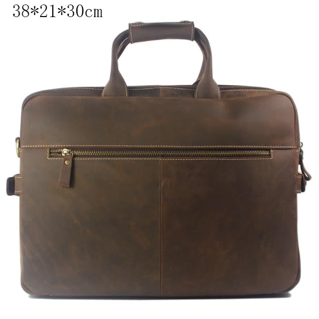 Vintage Men Leather Briefcase Tote Business Bag Genuine Leather Portfolio Men Briefcase Male2
