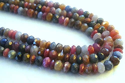 Saphir naturel facetté en rondelles de 6mm pour joaillerie artisanale haut de gamme