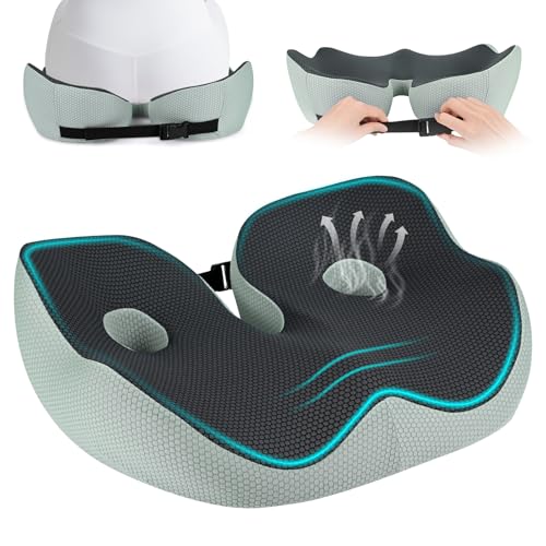 LustLocke Orthopädisches Sitzkissen aus Memory-Schaum, Ergonomisches Sitzkissen mit U-Form & Doppel-Loch Design zur Steißbein Entlastung, für Büro, Auto, Rollstuhl, hilft bei Hüftformung