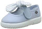  Victoria Mercedes Lona Pañuelo, Zapatos de primeros pasos para Bebé-Niñas, Azul (Nube), 24 EU