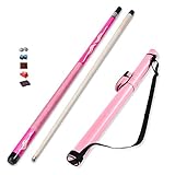L-DREAM Billard Billardqueue, Standard Queue Billard 147cm, Gerade Und Glatt, Verbesserung des Amateursports Für Lady, Hartholz, Ahorn Billardstick, Schön Pool Cue - Rosa