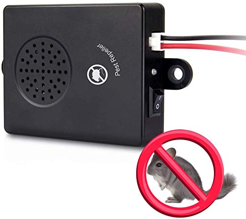 LEtion Marderschreck Auto mit Ultraschall + LED Blitzlichtfunktion für alle Automarken geeignet