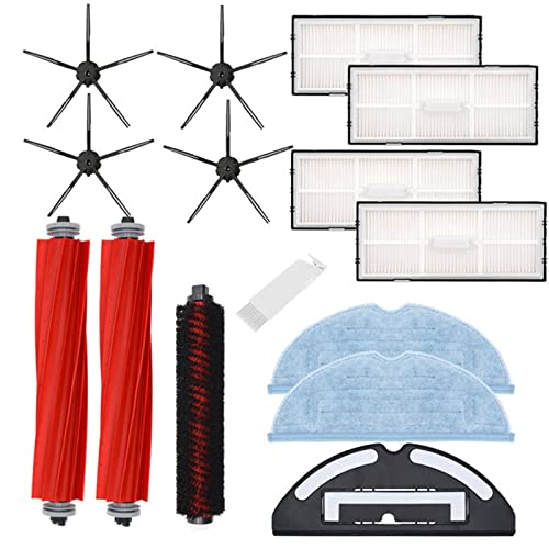 Accessories Kit Compatible for Roborock S7/Pro/MaxV//MaxV Plus/Maxv Ultra G10 G10S G10SPRO Robot Vacuum Cleaner Replacement Parts, Main Side Brush Self-Cleaning Rolling Brush Filter Dust Bag Mop Pad