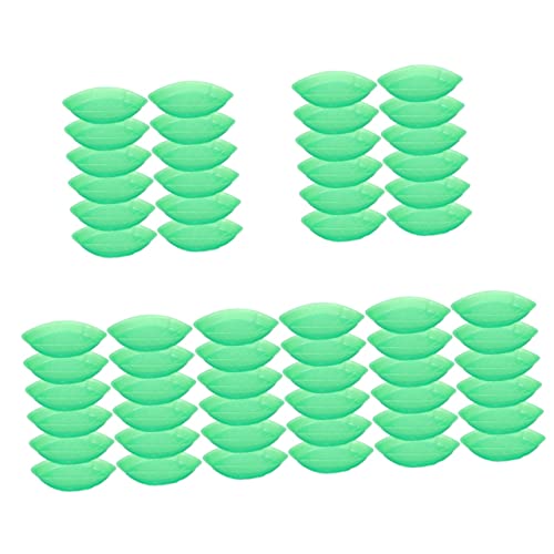 Aboofan 60 Pcs Island Dish Decorations Leaves Snacks Dip Food Style Jungle Trays Fruit Holder Container Design Plant Snack Green Themed Birthdays For Luau Serving Desktop Tray Palm #TOP15