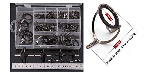 Kit De Réparation 75 Pièces Pour Guides De Canne à Pêche - Anneaux Inoxydables - Pêche En Mer