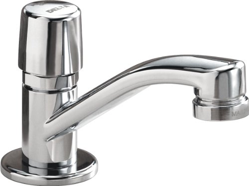 Delta Faucet 701LF-HDF Metering, Single Handle Metering Faucet, Chrome,2.50 x 6.25 x 7.00 inches