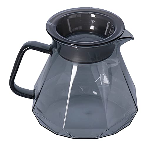 Hervidor de vidrio resistente al calor con olla para café elegante de 600ml 6