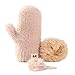 Produktbild Kinder Handschuhe Mädchen Jungen Winter Warm Weiche Dicke Plüsch Niedlich Einfarbig Fäustlinge Unisex Baby Handschuhe Fausthandschuh Skihandschuh mit Schnur Handwärmer 4-10 Jahre