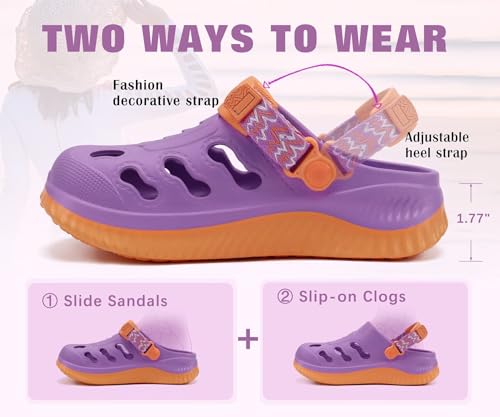 Image of KuaiLu Womens Classic Recovery Clogs Comfortable Walking Cushion Sandals for Women Relif Plantar Fasciitis Ladies Orthotic Arch Support Slip-on Mules, Adult Slip Resistant Shoes