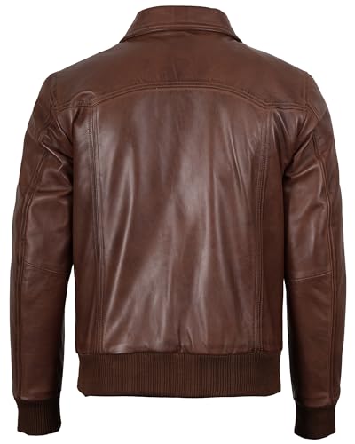 Image of Blingsoul Leather Jacket Men, Black and Brown Leather Jackets For Men