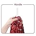 Hooshing 100PCS Red Pom Poms Cheerleading Metallic Foil Cheer Pompoms with Plastic Handles for Team Spirit Sports Party Dance