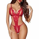 GeorgeX Ropa Interior Sexy para Mujeres Erótica Baby Doll Conjunto de Lencería de Encaje, Lencería Body Babydoll...