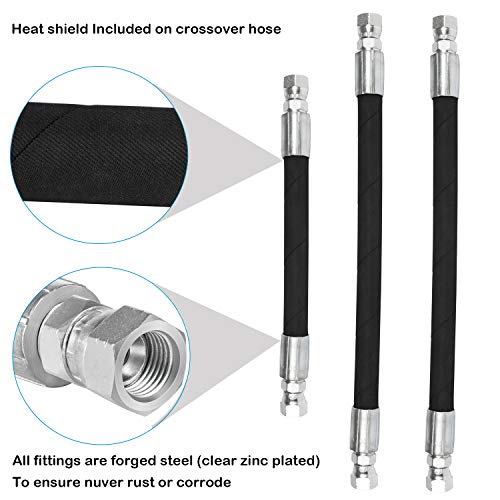 High Pressure Oil Pump HPOP Hoses Lines Kit & Crossover Line for 1999-2003 Ford 7.3L Powerstroke