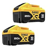 DEWALT 20V MAX 10 Ah Lithium Ion Battery 2-Pack (DCB210-2)