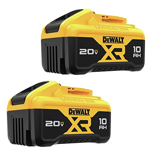 DEWALT 20V MAX 10 Ah Lithium Ion Battery 2-Pack (DCB210-2)