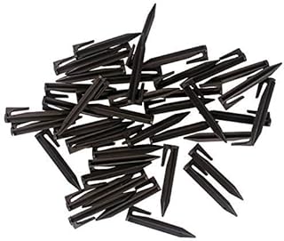 (100 Pcs) 3.3’’ Lawn Stake Kit Insert into Soil to Fix The Marginal Line, Garden Lawn Netting Camping Tent Home Gardening, Plastic Pegs for Installation Boundary Wire and Robot Lawn Mower