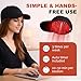 Auarwood LLLT Laser Hair Growth Cap - 650nm Red Light Therapy for Hair Regrowth, Full Scalp Coverage Treatment for Men & Women with Thinning Hair, Portable & Hands-Free, Black
