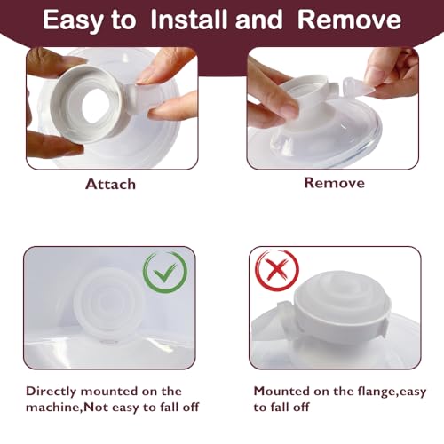 Image of 6PCS Duckbill Valves & 4PCS Diaphragm Compatible with Momcozy M5 Wearable Breast Pump, Replacement Pump Parts Accessories Compatible for M5 Momcozy, Not Original Mom Cozy Accessories