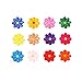 Produktbild Lumanuby 1Set Blume Patches für T-Shirt/Jacken Sweatshirt oder Hut 12pcs Bunt Stickerei Applikationen Aufnäher für Mädchen oder Kinder Kleidung, Aufnäher Serie Size 4x4.0cm