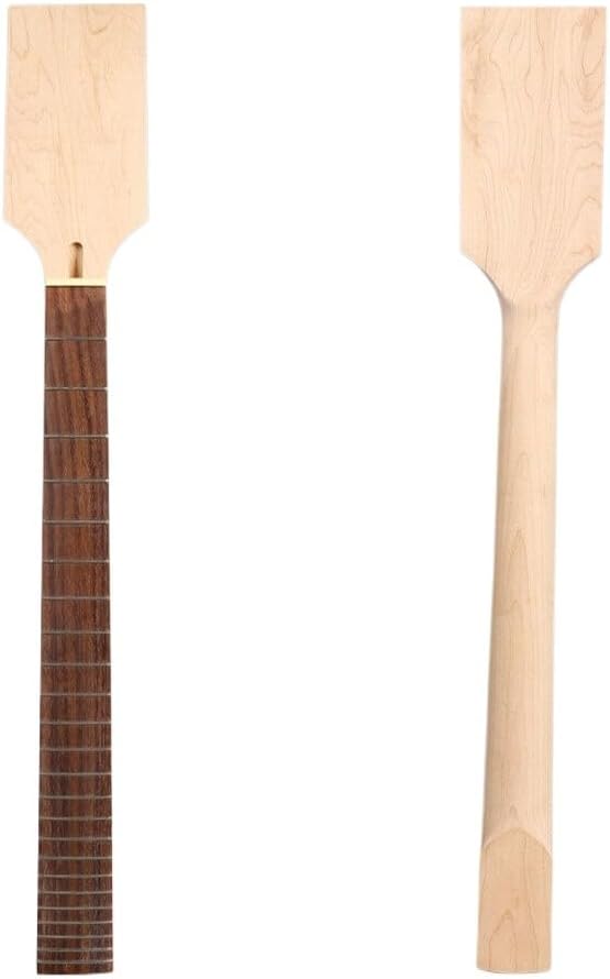 Yinfente Baritone Guitar Neck 24 Fret 27 Inch Scale Length Maple Rosewood Fretboard DIY Guitar Paddle Head