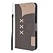 Produktbild Docrax Handyhülle Lederhülle für Huawei [Mate 20 Pro] Flip Case Schutzhülle Hülle mit Standfunktion Kartenfach Magnet Brieftasche für Huawei Mate20 Pro - DOGHU040296 Grau