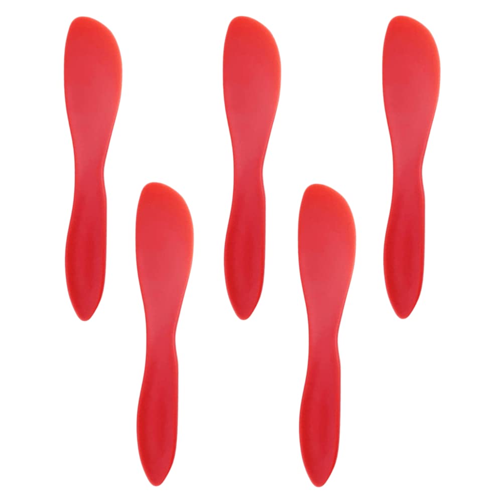 MinLUOCER 5PCS Plastic Butter Knife Butter Spreader Knife Versatile Kitchen Frosting Knives Kitchen Essential Tools for Cutting or Spreading Butter Cheese Jam