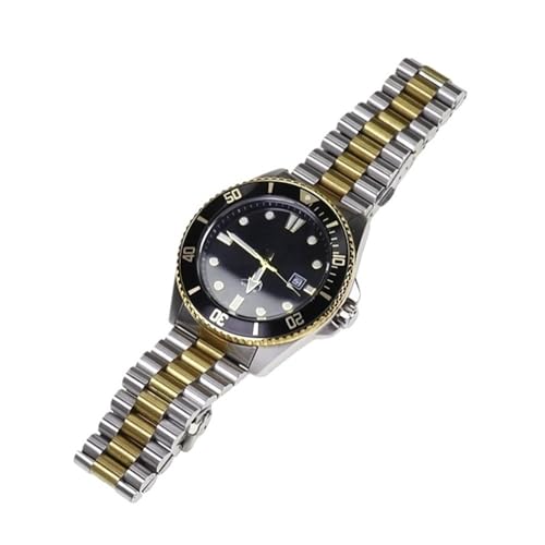 Bracelet montre 22mm acier et or pour Casio Duro MDV106 replacement