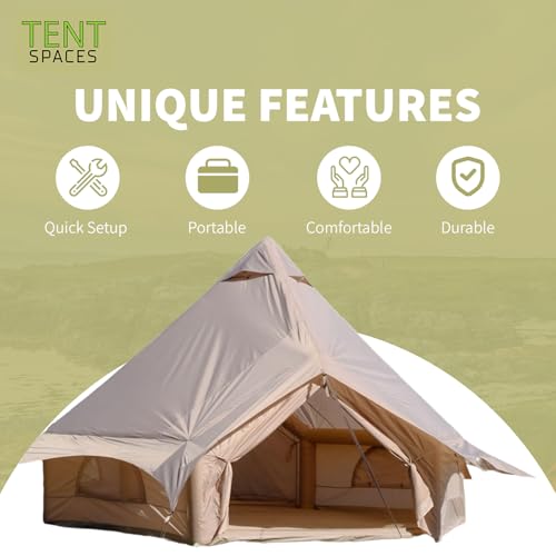 Carpa inflable para camping, 5 personas, ligera y duradera miniatura 3