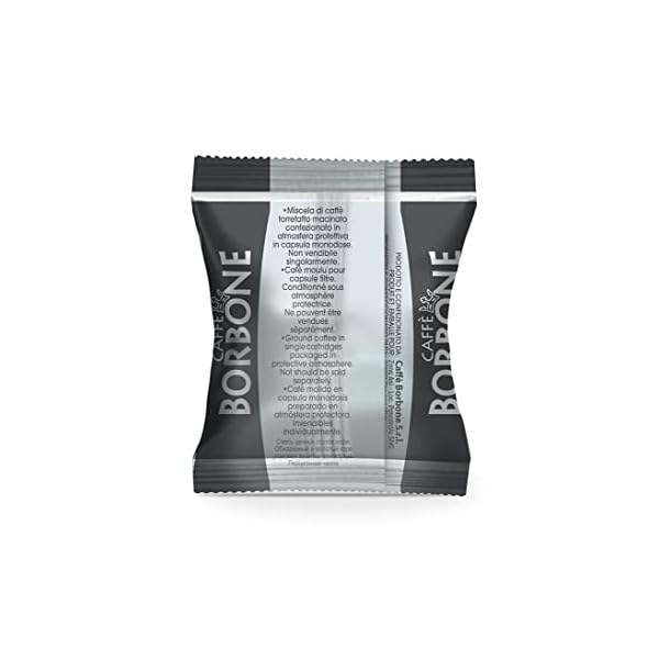 Caffè Borbone Café Respresso, Mezcla Negra - 100 Cápsulas - Compatibles con las Cafeteras de uso doméstico Nespresso®* - Imagen 4
