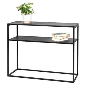 bremermann Konsolentisch mit Ablage Metall schwarz