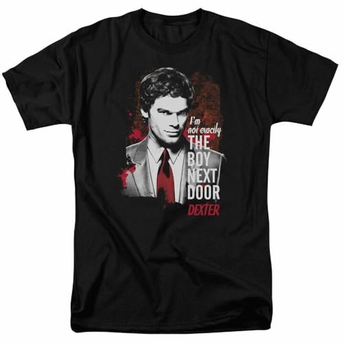 Photo de Dexter Boy Next Door T Shirt Mens TV Merch Serial Killer Black