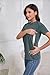 Women Maternity Shirt Comfort Colors Breastfeeding Nursing Friendly Zip Tshirt Causal Mama's Boobery Always On Tap Tops Blouse(M,Green 1)