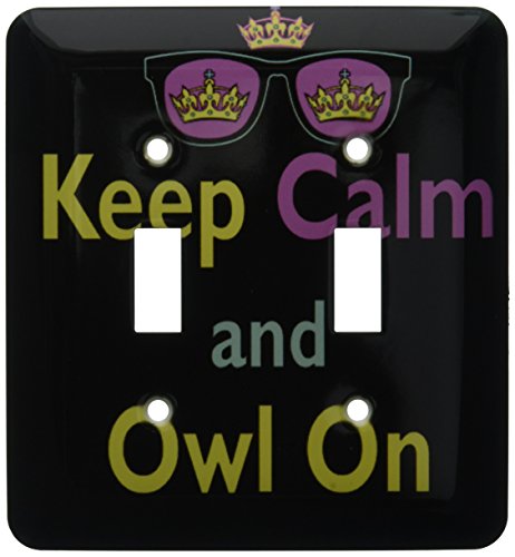 Double interrupteur CMYK design original couronne Keep Calm