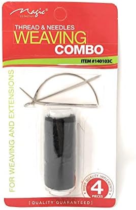Magic Weaving Combo, Black, 4 Count (Pack of 1), Adult, Unisex, Non-Foldable