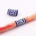 Lurrose 12 piezas dreadlock beads puños para el cabello tela hueca trenza...