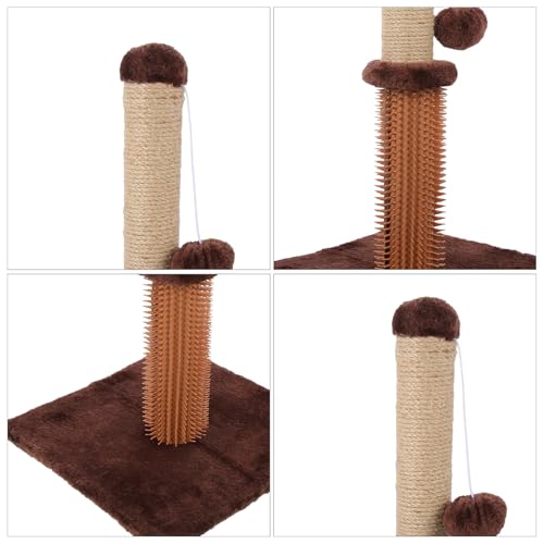 Rascador Torre para gatos con cubierta de felpa miniatura 3