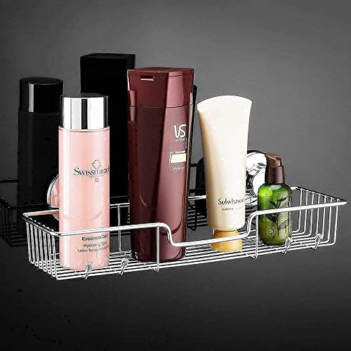 Ipegtop 4 In1 Suction Cup Shower Caddy Bath Wall Shelf + Soap Dish Holder #TOP3