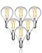 Produktbild Klarlight E14 LED Tropfenform Dimmbar G45 Filament Lampe 4W Warmweiß 2700K Edison/Vintage Globe Glühlampe (40W Halogen Äquivalent) für Tischlampen 6 Stück