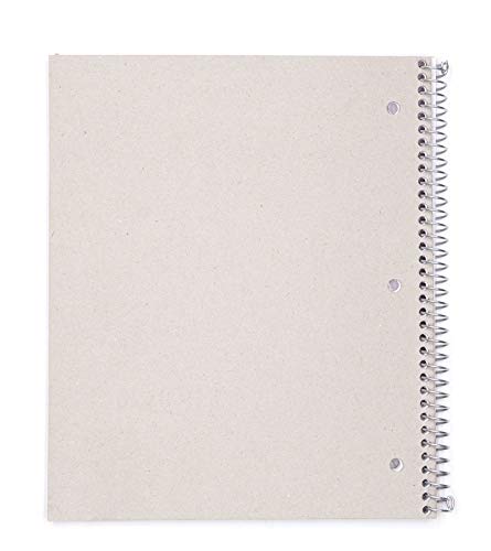 Mintra Office Durable Spiral Notebooks, 1 Subject, (Black, College Ruled 3 Pack), 100 Sheets, Poly Pocket, Moisture Resistant Cover, Strong Chipboard Back, For School, Office, Business, #TOP4