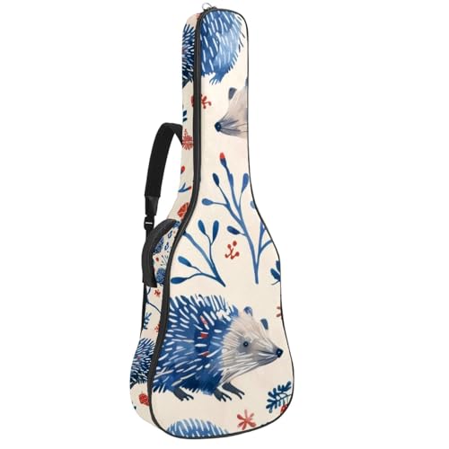 Housse guitare acoustique 109cm imperméable - Sac transport guitare basse tissu Oxford
