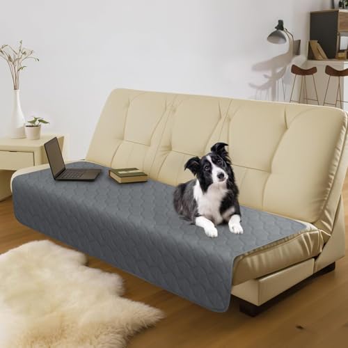 Maxetodo Coperta Lavabile per Cani 137x208cm, Coprimaterasso Copridivano Impermeabile per Animali Domestici Antiscivolo e Antigraffi, Tappetino per Divano Letto e Usi Esterni