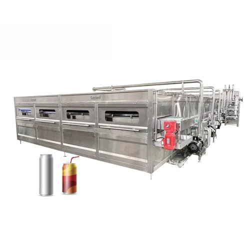 Commercial Beverage Pasteurizer with Conveyor System