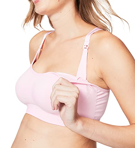 Image of Cake Maternity Cotton Candy Wirefree Nursing Bra for Breastfeeding, Seamless Maternity Sleep Bra