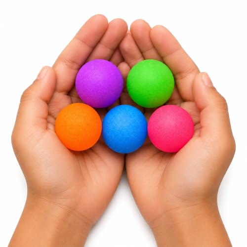 Image of VTL Radium Bouncy Balls for Kids | Glow in The Dark High Bounce Rubber Balls | Neon Multicolor Small Bouncing Balls for Indoor & Outdoor Play | Return Gift Toys | Pack of 5