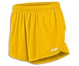 ASICS Men's Break Through 1/2 Split Short, Gold/White, XX-Large