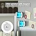 LFS Portable Bluetooth Speaker with Lights, Night Light LED Wireless Speaker,Magnetic Waterproof Speaker, 7 Color LED Auto-Changing,TWS,Perfect Mini Speaker for Shower, Home, Outdoor (White)