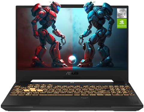 ASUS TUF Gaming Laptop, 15.6″ FullHD Display, Intel Core i7-12700H, 64 GB DDR4 RAM, 2 TB PCIe SSD, NVIDIA GeForce RTX 4070, Windows 11 Home, Mecha Grey