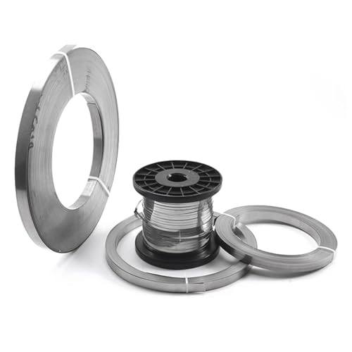 Alambre plano de nicromo 5mmX0.2mm alambre calefactor plateado 10m 6