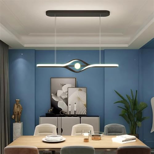 Lustre LED suspendu or pour illuminer vos dîners en salle à manger
